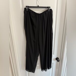 Alex Evenings Black Elastic Waist Pants